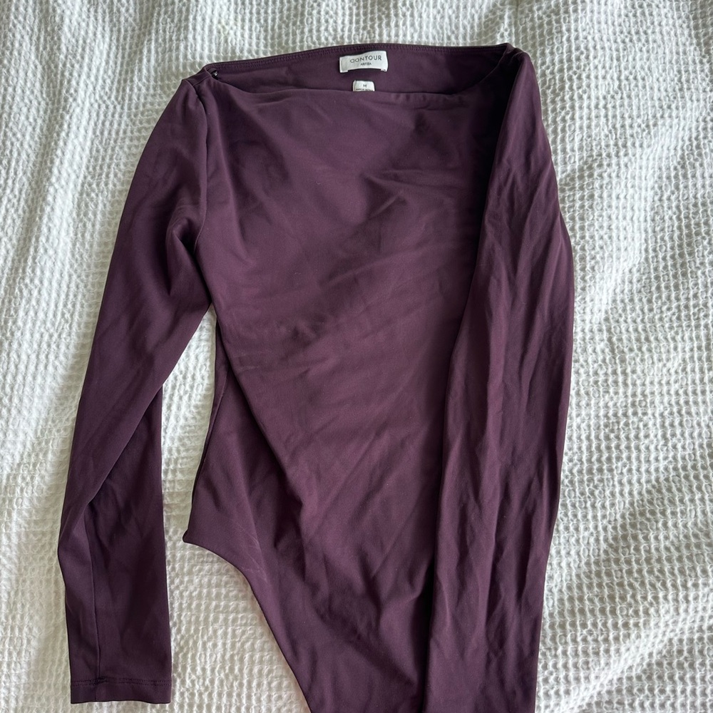 Elegant Purple Long Sleeve BodySuit